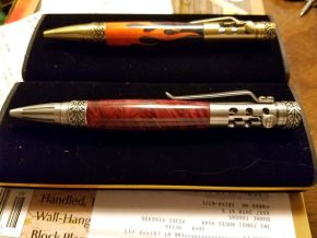 Gear shift pen w/ Burl